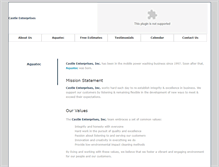 Tablet Screenshot of castleenterprises.com